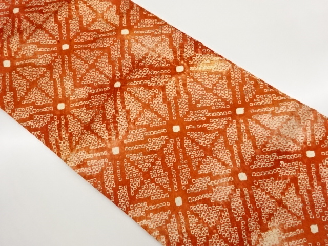 JAPANESE NAGOYA OBI / SHIBORI / DIAGONAL GRID